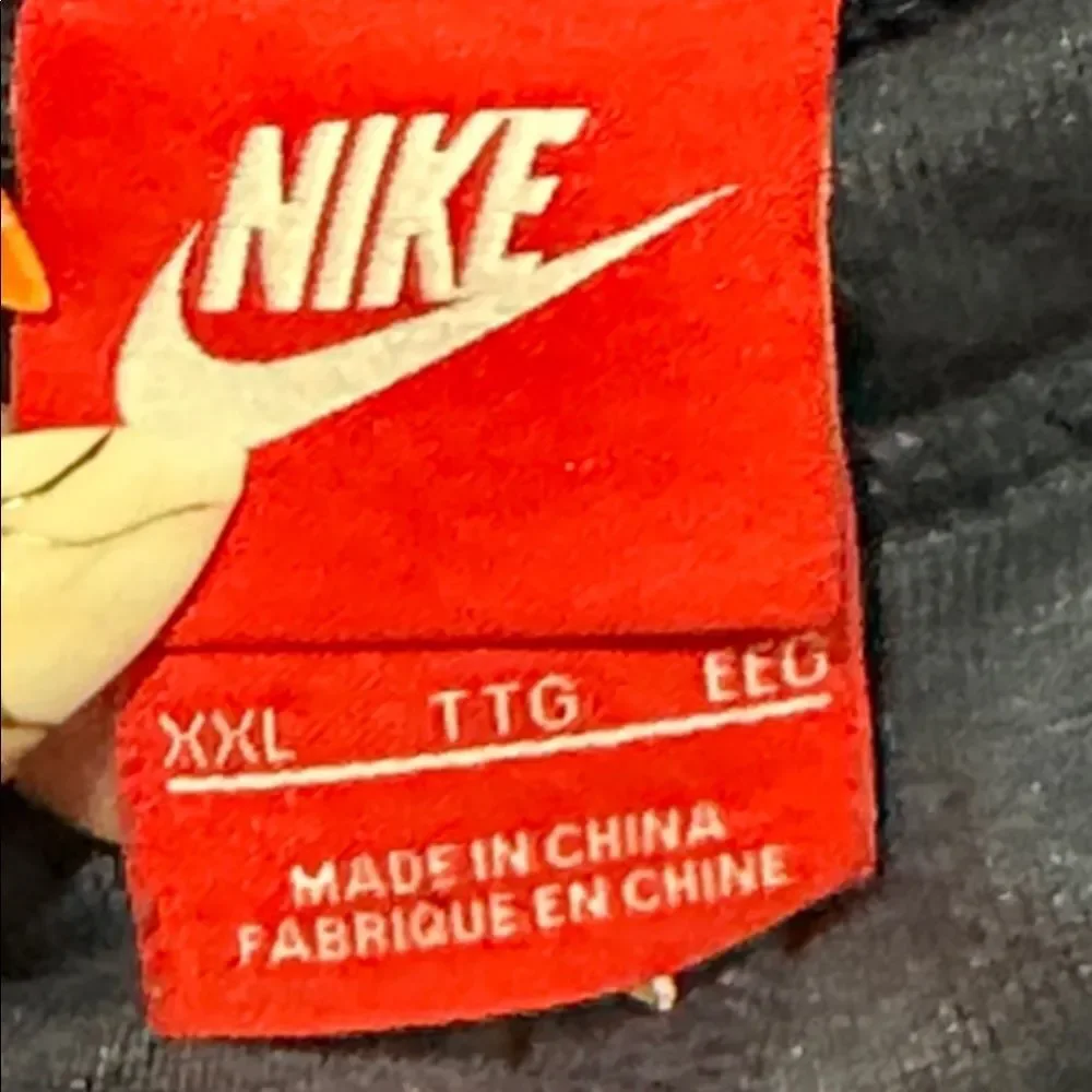 Nike Navy Hoodie with Red and White Logo